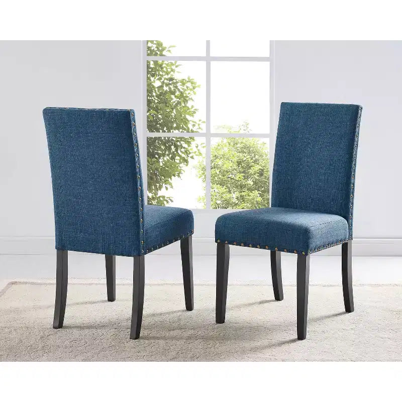 Ensemble de salle à manger 5 pièces Mytzi de Roundhill Furniture, table à manger à piètement croisé avec 4 chaises élégantes
