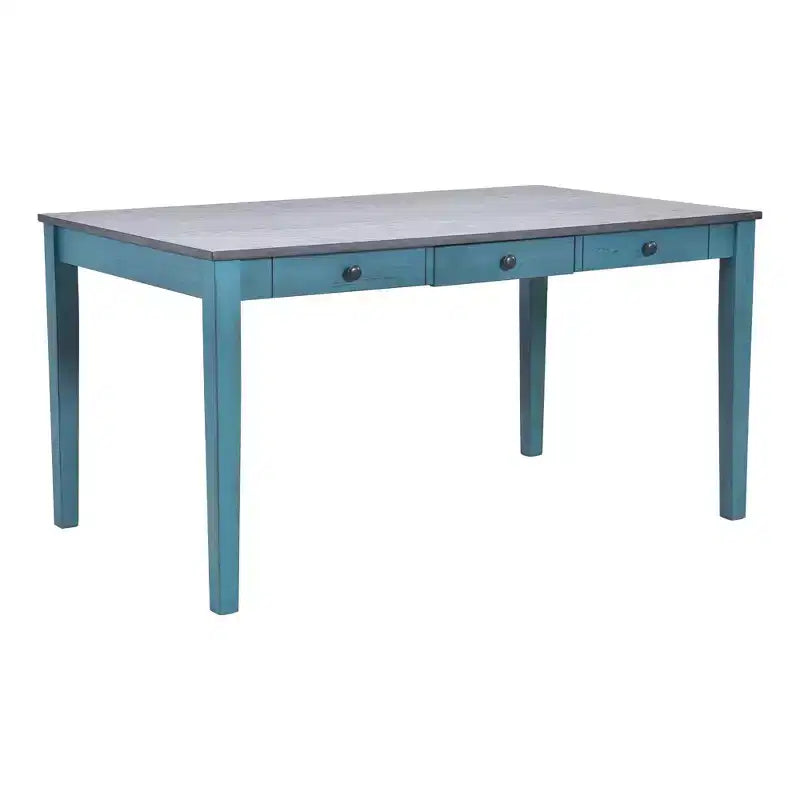 Ensemble de table à manger en bois 6 pièces Whisen Mid-Century avec 4 chaises rembourrées et un banc