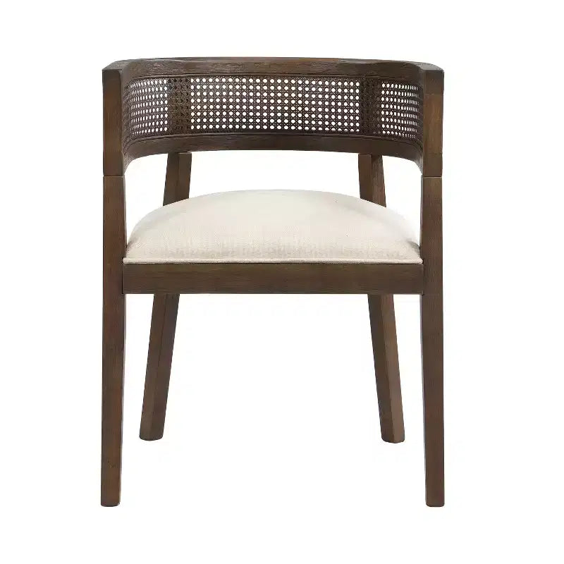Christopher Knight Home Lythor, ensemble de salle à manger 7 pièces en cannage et hévéa avec rembourrage