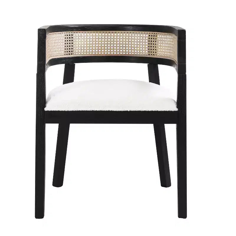 Christopher Knight Home Lythor, ensemble de salle à manger 7 pièces en cannage et hévéa avec rembourrage