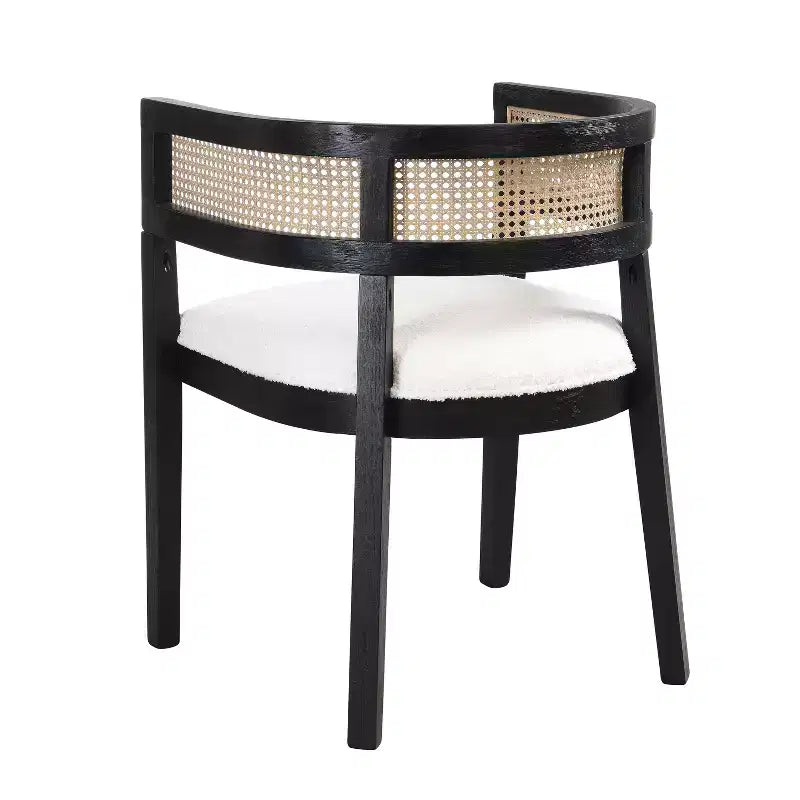 Christopher Knight Home Lythor, ensemble de salle à manger 7 pièces en cannage et hévéa avec rembourrage