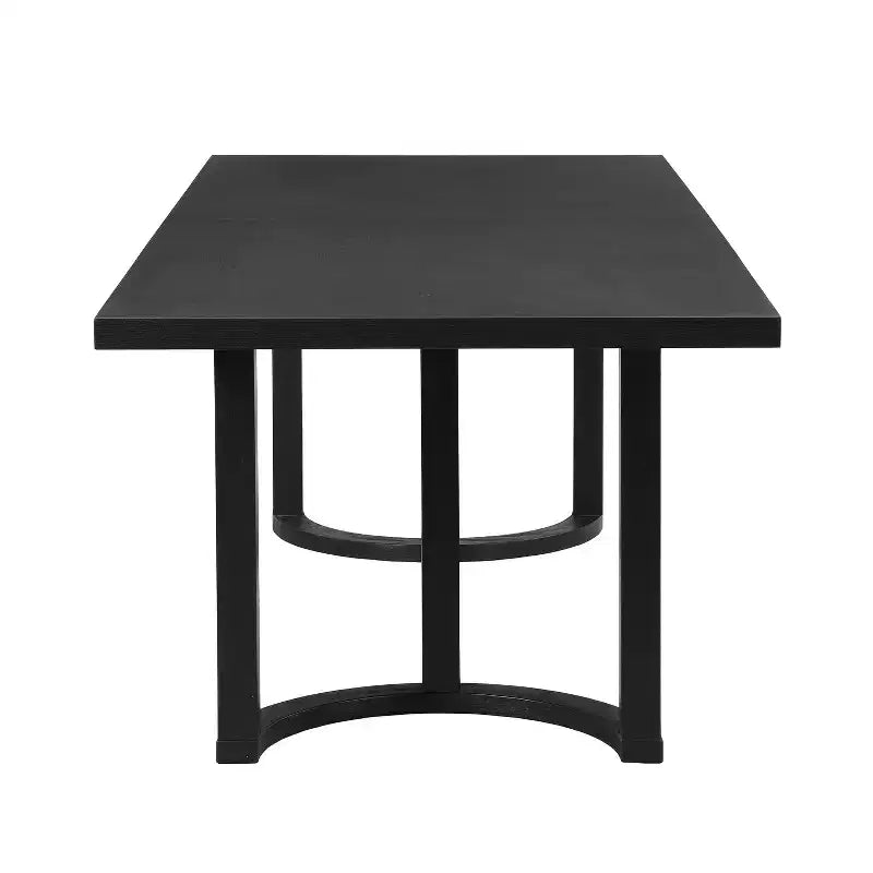 Christopher Knight Home Lythor, ensemble de salle à manger 7 pièces en cannage et hévéa avec rembourrage