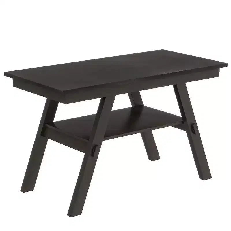 Ensemble de table à manger Whisen Rustic 6 pièces à hauteur de comptoir avec banc et 4 chaises rembourrées