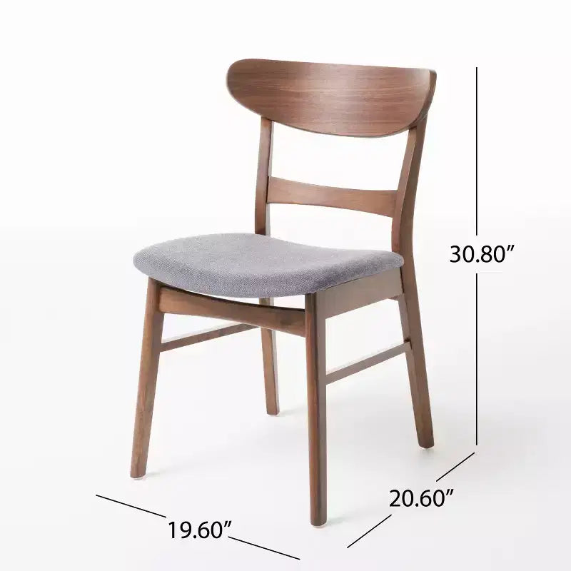 Ensemble de salle à manger 7 pièces en bois et tissu Amesbury Christopher Knight Home