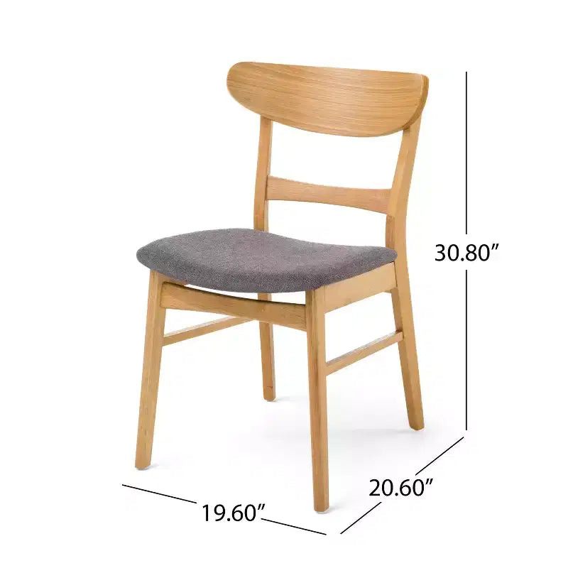 Ensemble de salle à manger 7 pièces en bois et tissu Amesbury Christopher Knight Home