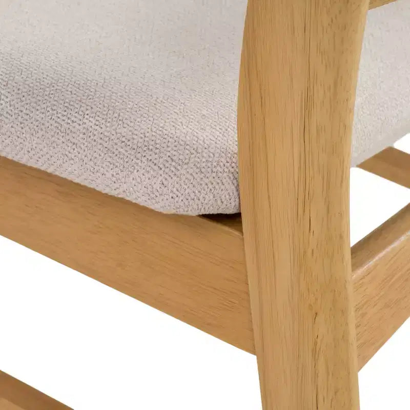 Ensemble de salle à manger 7 pièces en bois et tissu Amesbury Christopher Knight Home
