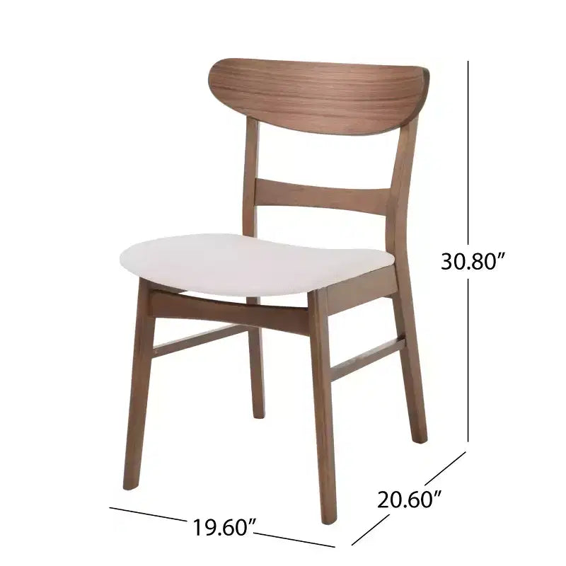 Ensemble de salle à manger 7 pièces en bois et tissu Amesbury Christopher Knight Home