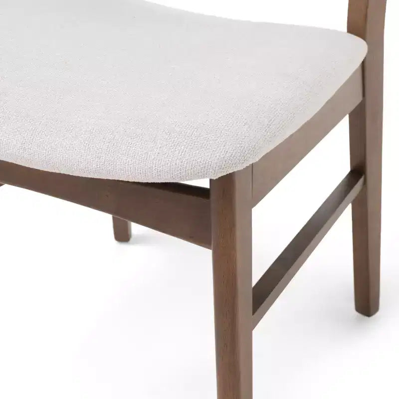 Ensemble de salle à manger 7 pièces en bois et tissu Amesbury Christopher Knight Home