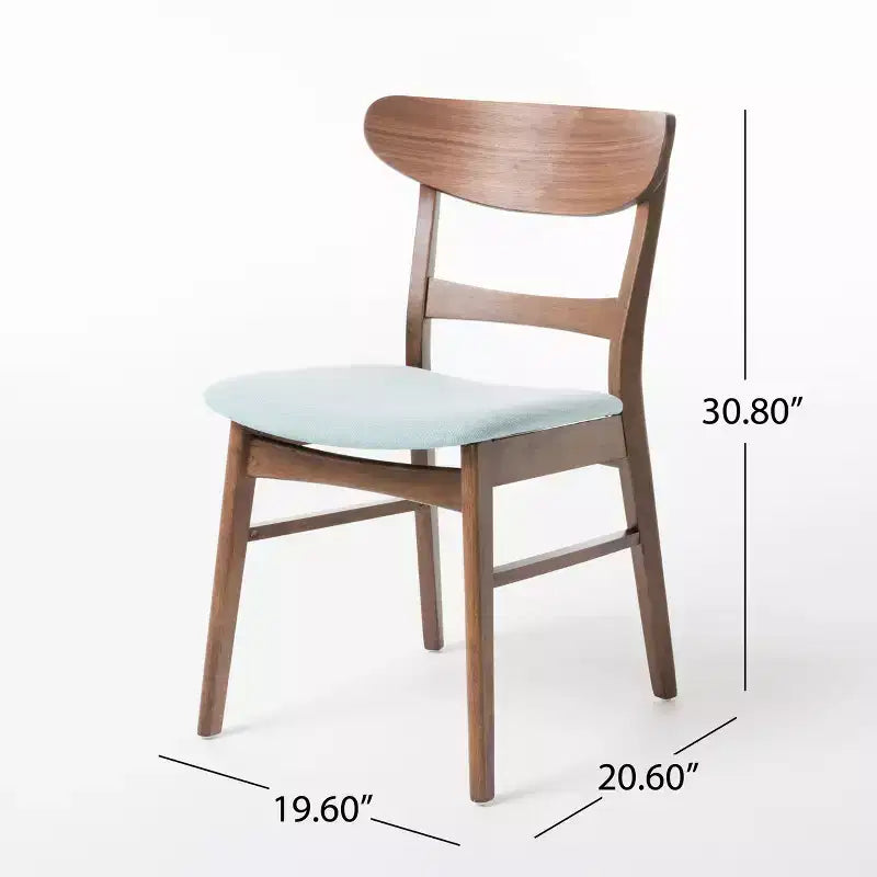 Ensemble de salle à manger 7 pièces en bois et tissu Amesbury Christopher Knight Home