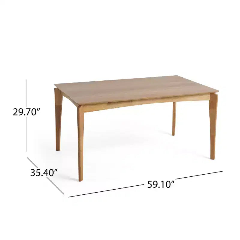Ensemble de salle à manger 7 pièces en bois et tissu Amesbury Christopher Knight Home
