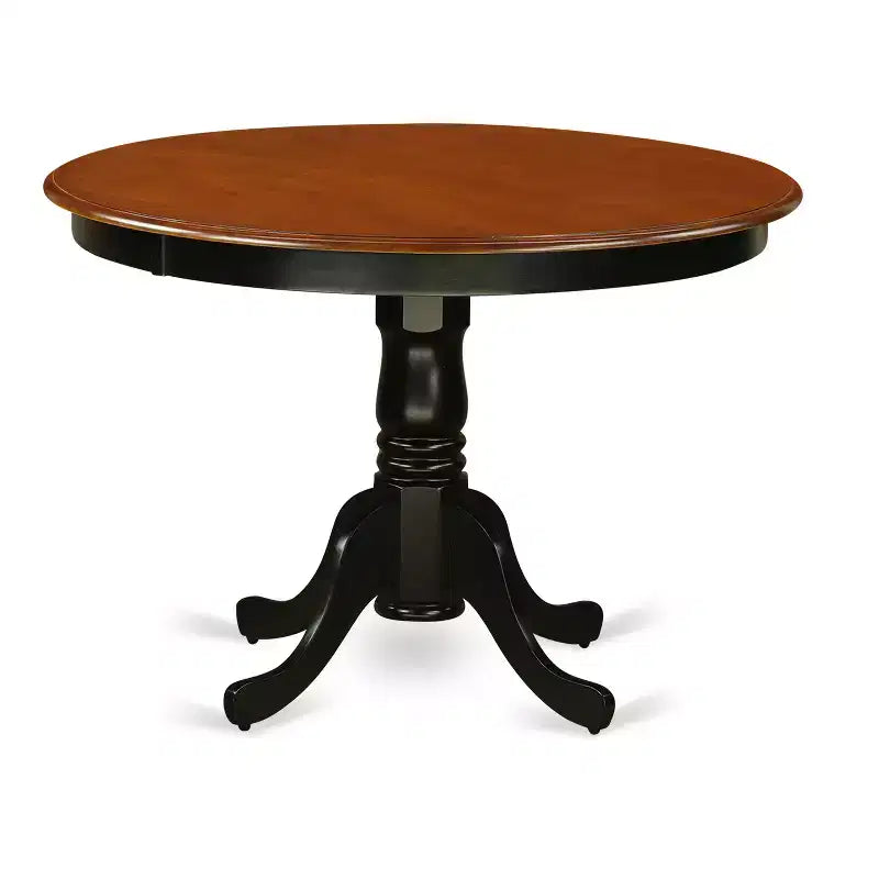 HomeStock Cerisier Noir Ensemble Table et 4 Chaises de Cuisine 5 Pièces