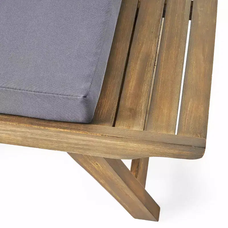 Christopher Knight Home Sedona Ensemble de conversation d'extérieur 6 places en bois d'acacia avec coussins et table d'appoint