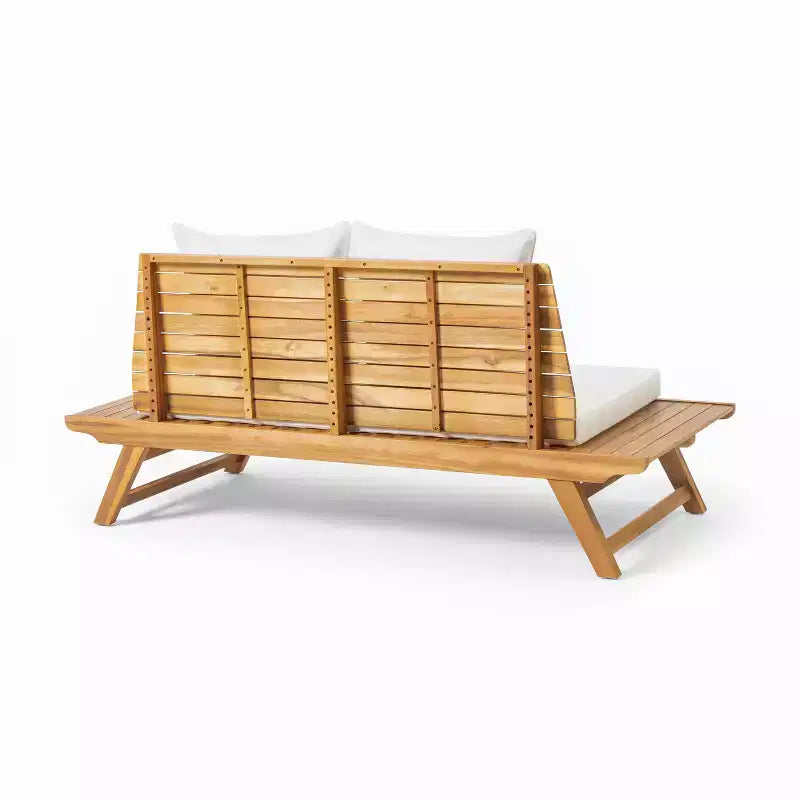 Christopher Knight Home Sedona Ensemble de conversation d'extérieur 6 places en bois d'acacia avec coussins et table d'appoint