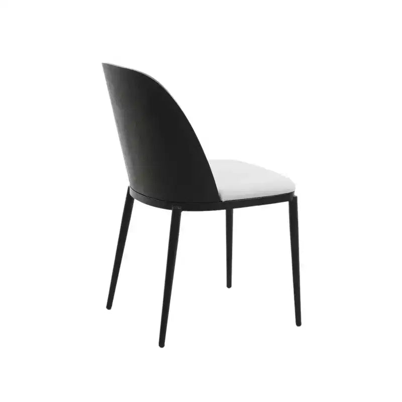 Ensemble de salle à manger 5 pièces LeisureMod Verve - Table ronde en MDF de 91,4 cm, 4 chaises de salle à manger en cuir