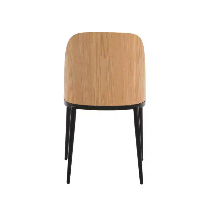 Ensemble de salle à manger 5 pièces LeisureMod Verve - Table ronde en MDF de 91,4 cm, 4 chaises de salle à manger en cuir