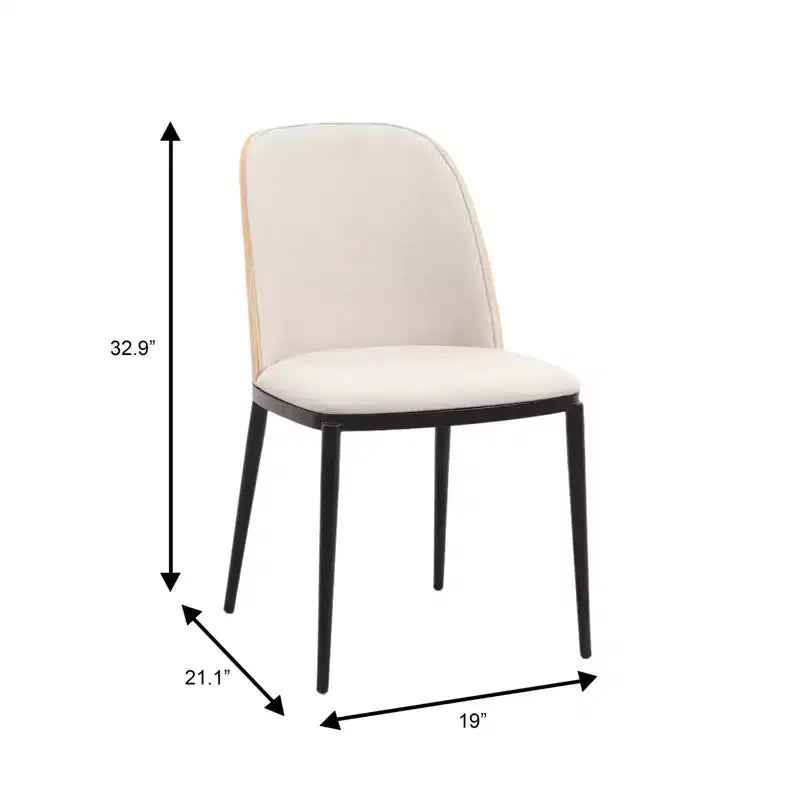 Ensemble de salle à manger 5 pièces LeisureMod Verve - Table ronde en MDF de 91,4 cm, 4 chaises de salle à manger en cuir