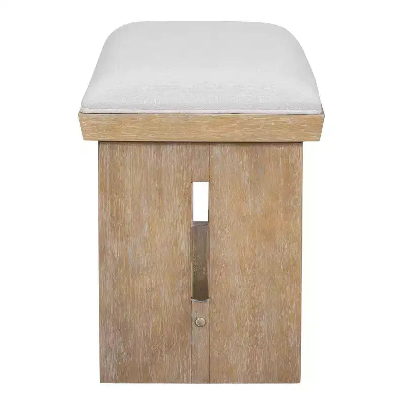 Whisen Ensemble de 6 pièces de table et chaises de salle à manger de cuisine rétro pour 6 personnes, ensemble table et chaises de cuisine en bois avec banc, piètement à tréteaux, coussin moelleux