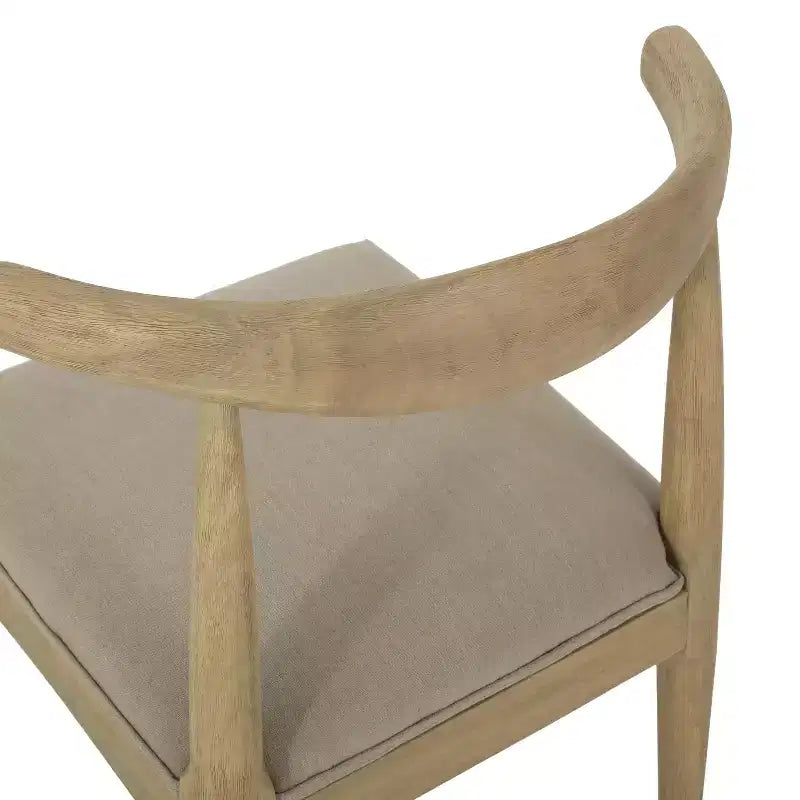 Ensemble de salle à manger en bois d'hévéa rembourré de 7 pièces de style moderne du milieu du siècle Christopher Knight Home Vanus