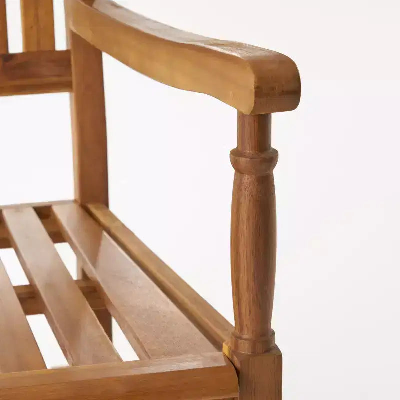 Christopher Knight Home Reynard Ensemble chaise berçante et table d'extérieur en bois d'acacia avec design à lattes