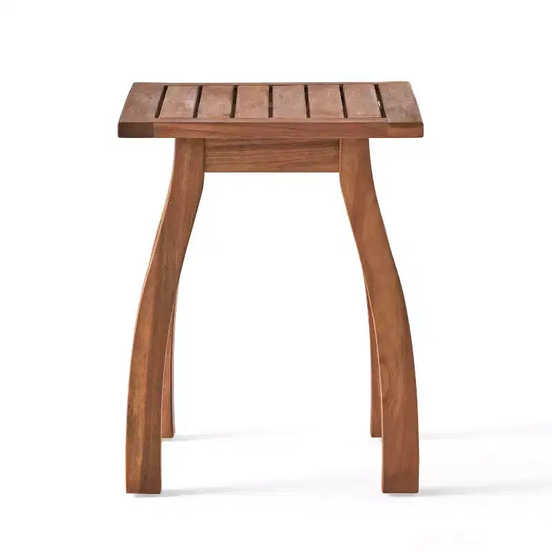 Christopher Knight Home Reynard Ensemble chaise berçante et table d'extérieur en bois d'acacia avec design à lattes