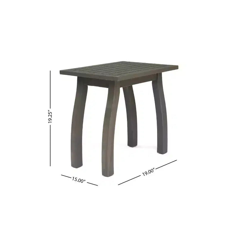 Christopher Knight Home Reynard Ensemble chaise berçante et table d'extérieur en bois d'acacia avec design à lattes
