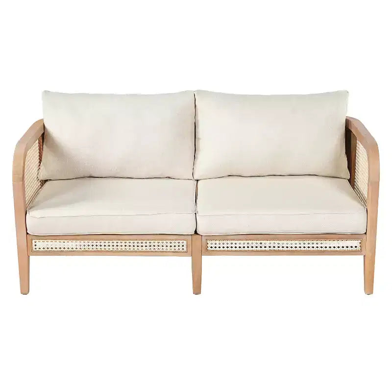 Christopher Knight Home Maciej Ensemble de 3 pièces d'extérieur en bois d'acacia rustique et rotin