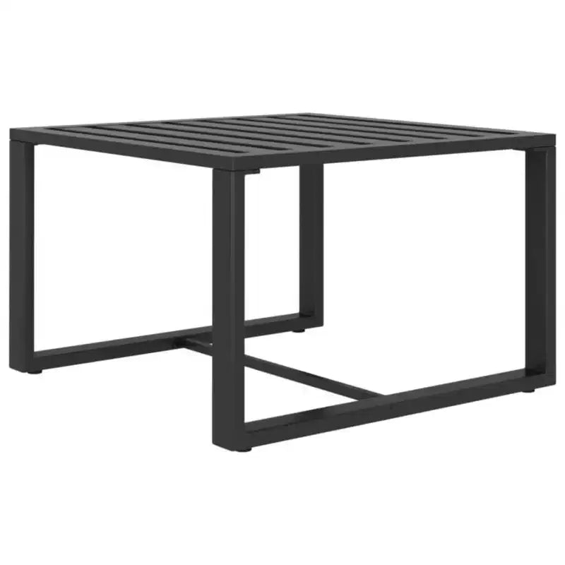 vidaXL Salon de jardin modulaire avec coussins en aluminium anthracite