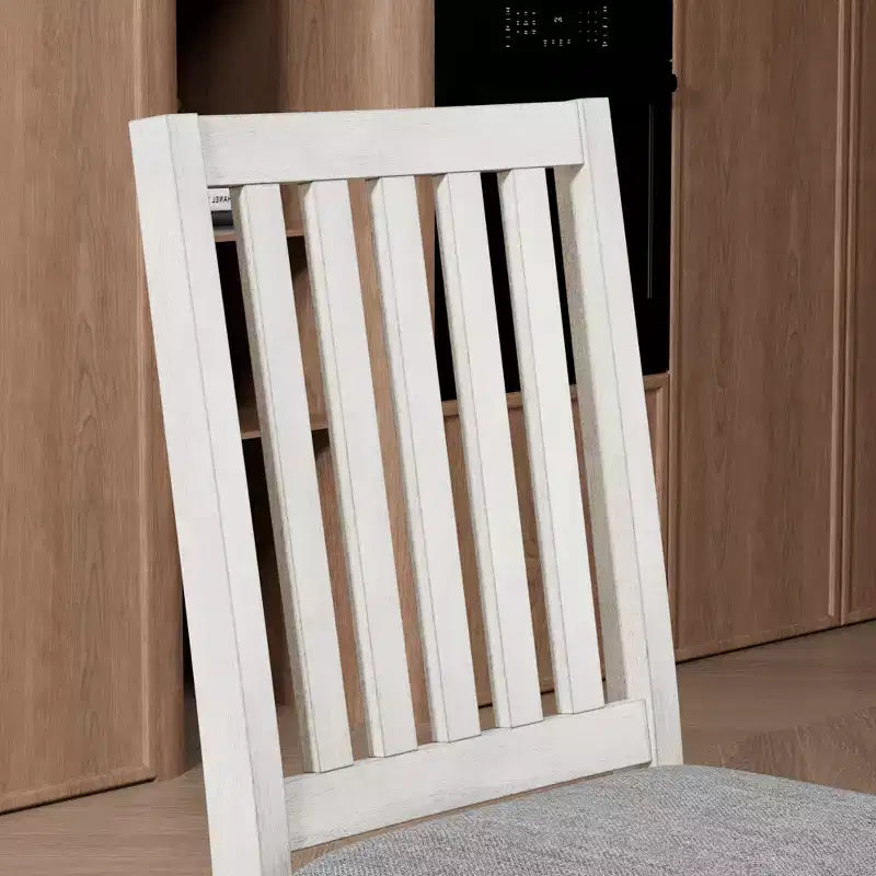 Ensemble table de salle à manger ronde extensible VECELO, table en bois d'hévéa avec 4/6 chaises de salle à manger rembourrées sans accoudoirs pour cuisine, gris