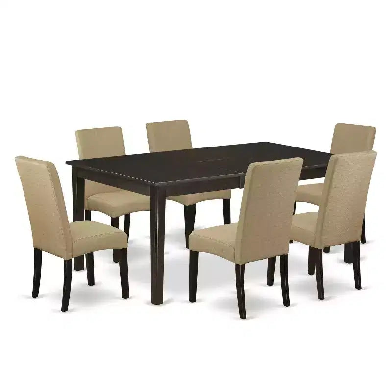 Ensemble table de salle à manger en bois massif HomeStock