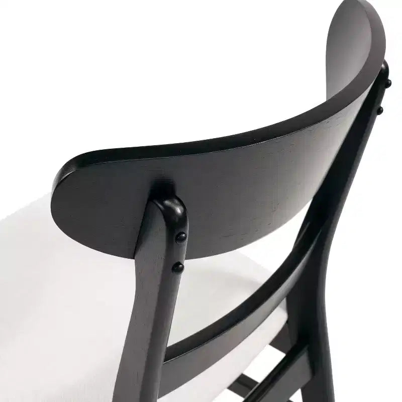 Ensemble de salle à manger 5 pièces Jinna Mid-Century Modern Christopher Knight Home en hévéa avec chaises rembourrées