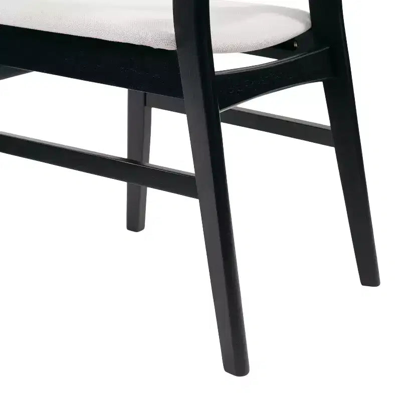 Ensemble de salle à manger 5 pièces Jinna Mid-Century Modern Christopher Knight Home en hévéa avec chaises rembourrées