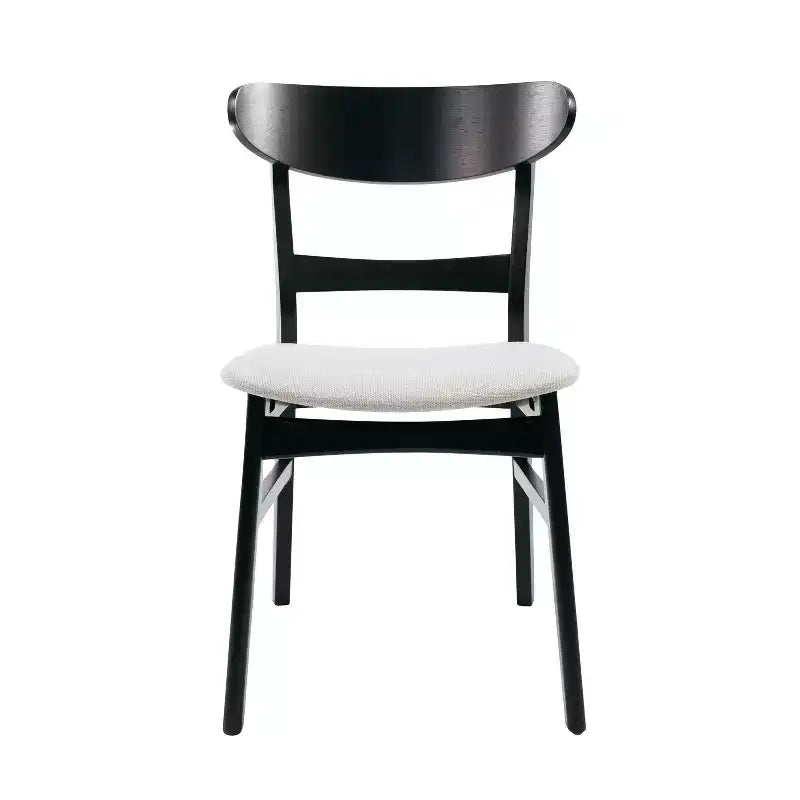 Ensemble de salle à manger 5 pièces Jinna Mid-Century Modern Christopher Knight Home en hévéa avec chaises rembourrées