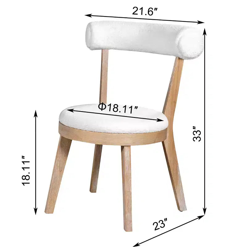 Ensemble de table à manger ronde 3 pièces pour 2 personnes, ensemble de table de cuisine, ensemble de table de coin repas avec 2 chaises de salle à manger rembourrées - ModernLuxe