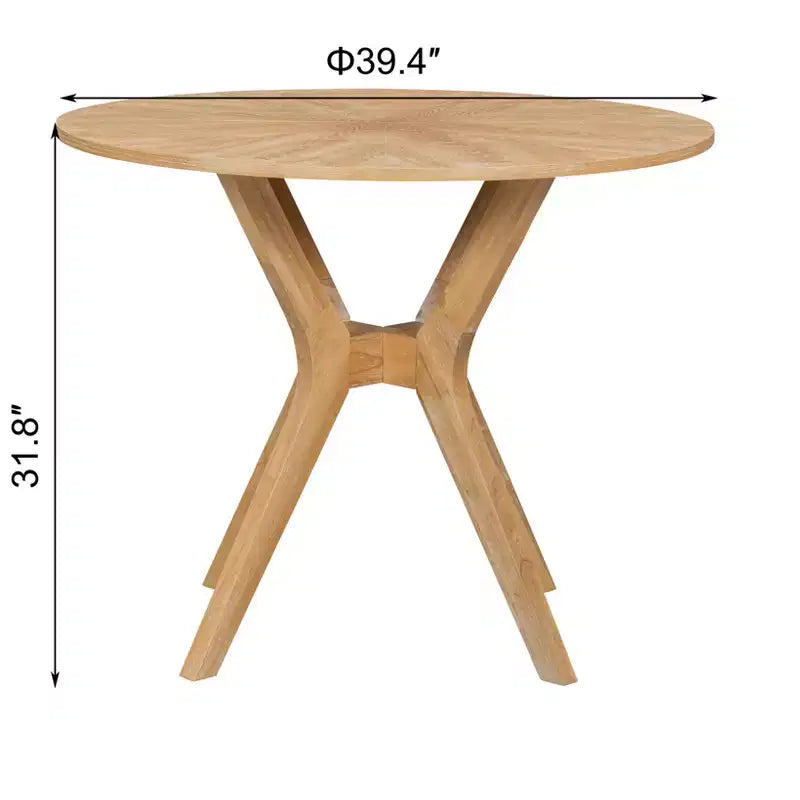 Ensemble de table à manger ronde 3 pièces pour 2 personnes, ensemble de table de cuisine, ensemble de table de coin repas avec 2 chaises de salle à manger rembourrées - ModernLuxe
