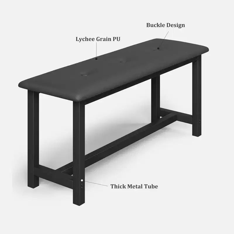Ensemble table de salle à manger pour 4, table de salle à manger avec tiroirs de rangement et casier à vin, ensemble table de salle à manger de cuisine avec bancs rembourrés pour salle à manger - Gris
