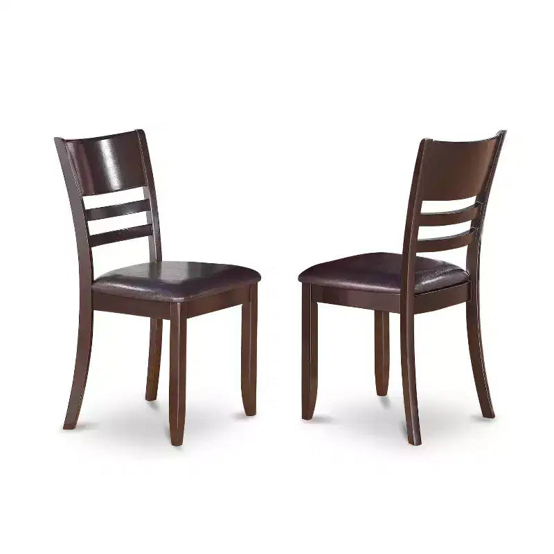 Ensemble de salle à manger HomeStock Belmont - Table de dînette avec rallonge et chaises de dînette, cappuccino