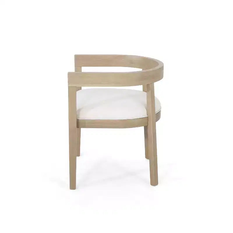 Ensemble de salle à manger GDFStudio Ladieu 5 pièces en bois et tissu rustique