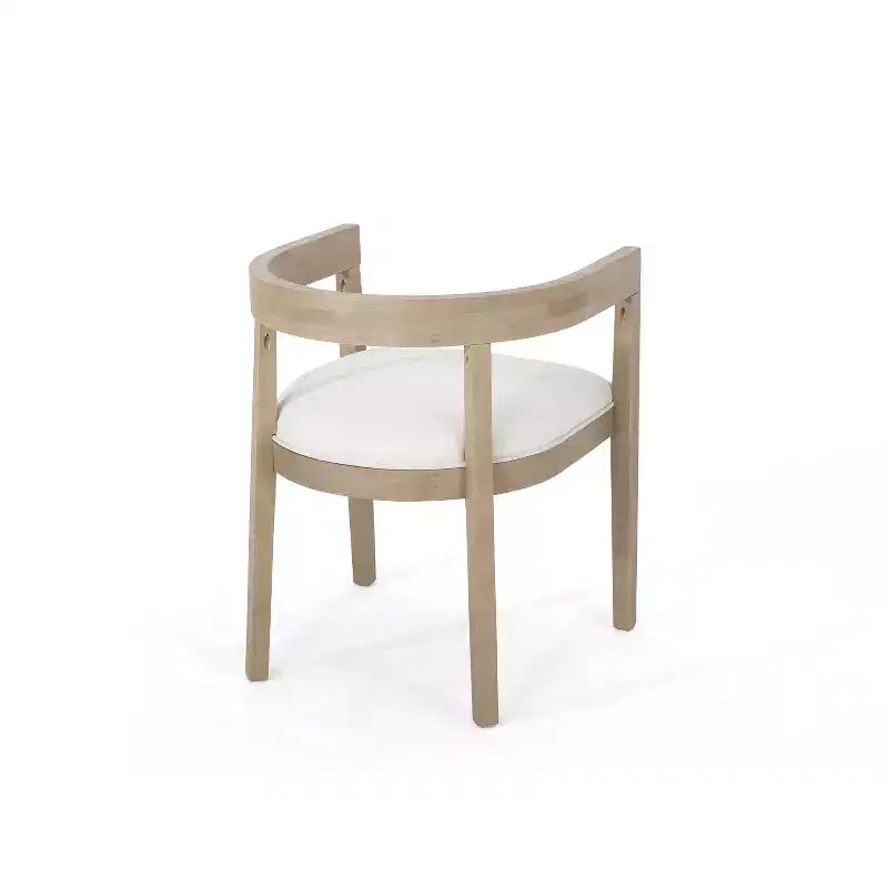 Ensemble de salle à manger GDFStudio Ladieu 5 pièces en bois et tissu rustique