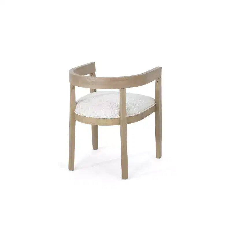 Ensemble de salle à manger GDFStudio Ladieu 5 pièces en bois et tissu rustique