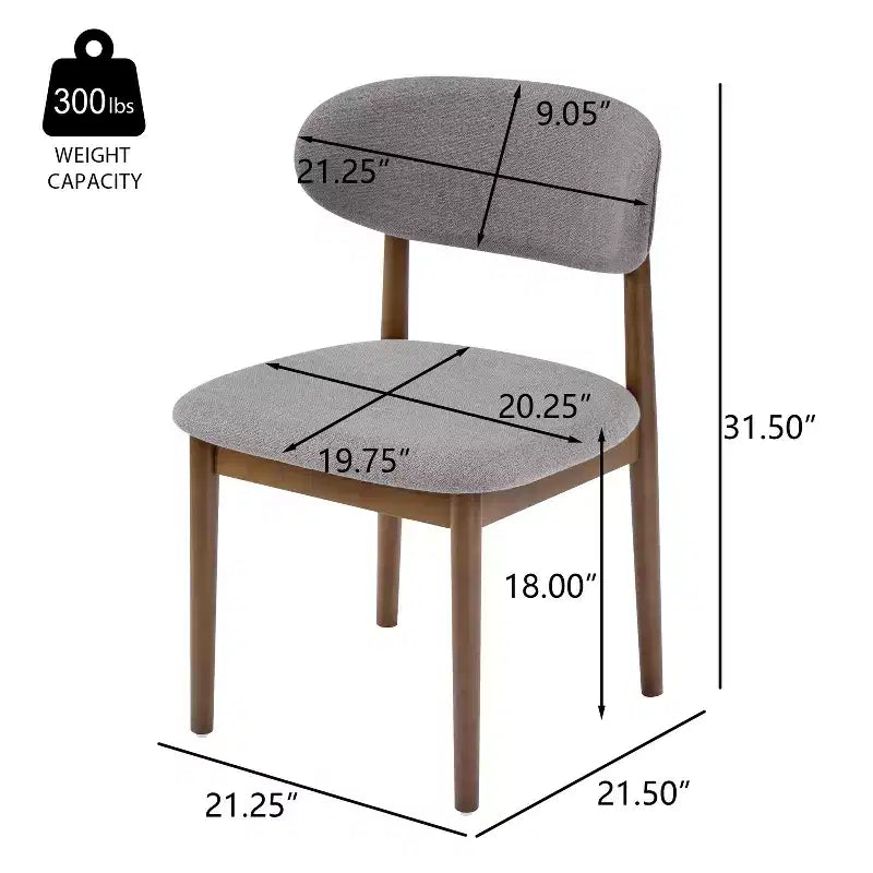 Ensemble de salle à manger capitonné en bois d'hévéa, 5 pièces, style milieu de siècle, Christopher Knight Home Volgrun