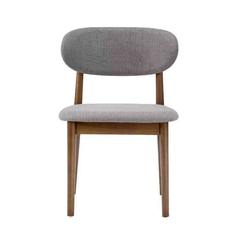 Ensemble de salle à manger capitonné en bois d'hévéa, 5 pièces, style milieu de siècle, Christopher Knight Home Volgrun