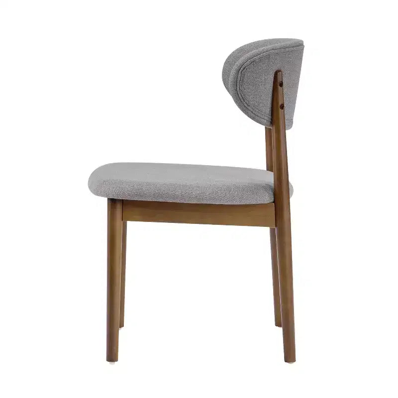 Ensemble de salle à manger capitonné en bois d'hévéa, 5 pièces, style milieu de siècle, Christopher Knight Home Volgrun