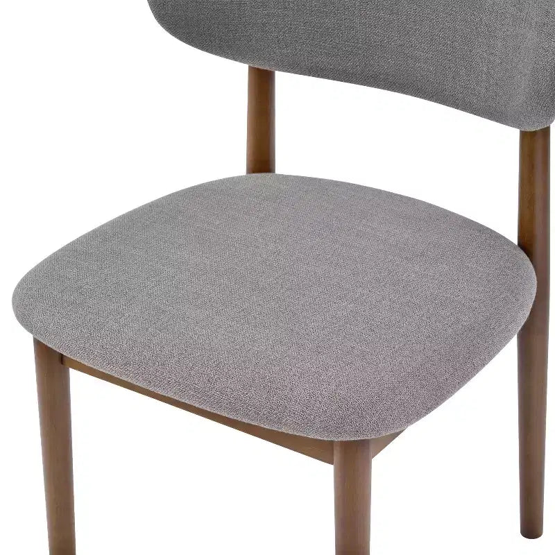 Ensemble de salle à manger capitonné en bois d'hévéa, 5 pièces, style milieu de siècle, Christopher Knight Home Volgrun