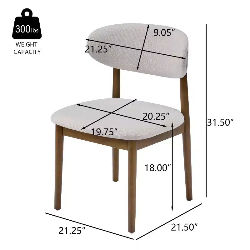 Ensemble de salle à manger capitonné en bois d'hévéa, 5 pièces, style milieu de siècle, Christopher Knight Home Volgrun