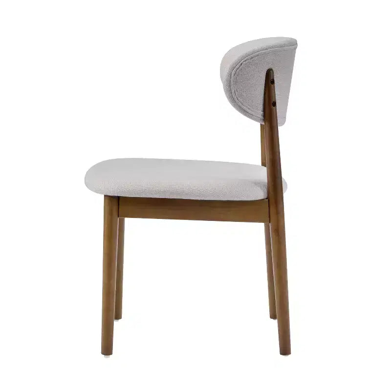 Ensemble de salle à manger capitonné en bois d'hévéa, 5 pièces, style milieu de siècle, Christopher Knight Home Volgrun