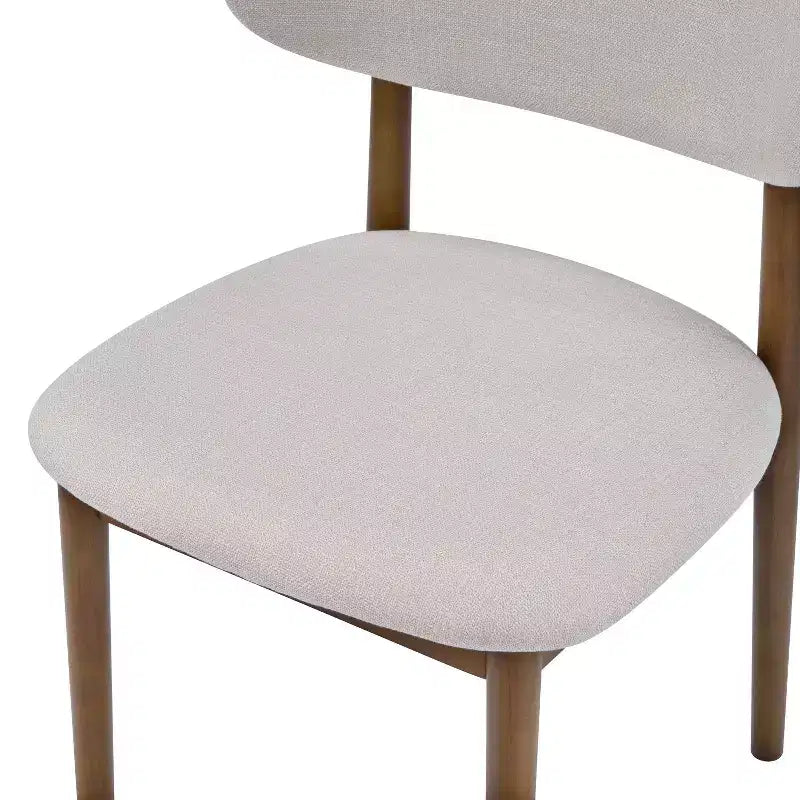 Ensemble de salle à manger capitonné en bois d'hévéa, 5 pièces, style milieu de siècle, Christopher Knight Home Volgrun