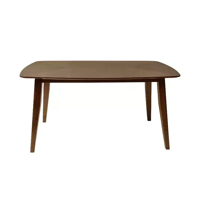 Ensemble de salle à manger capitonné en bois d'hévéa, 5 pièces, style milieu de siècle, Christopher Knight Home Volgrun