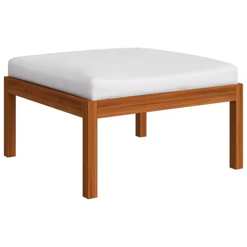 vidaXL Salon de jardin 8 pièces - Bois d'acacia massif avec coussins crème - Résistant aux intempéries, facile à nettoyer - Idéal pour le jardin, le patio et le salon