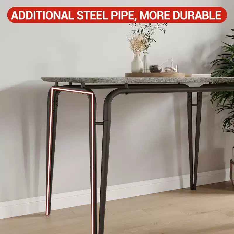 Table de salle à manger pour 4, petit ensemble table et chaises pour 4, ensemble dinette carré avec 4 chaises, ensembles de 5 pièces pour cuisine et salle à manger pour petit espace, appartement