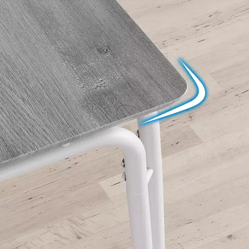 Table de salle à manger pour 4, petit ensemble table et chaises pour 4, ensemble dinette carré avec 4 chaises, ensembles de 5 pièces pour cuisine et salle à manger pour petit espace, appartement